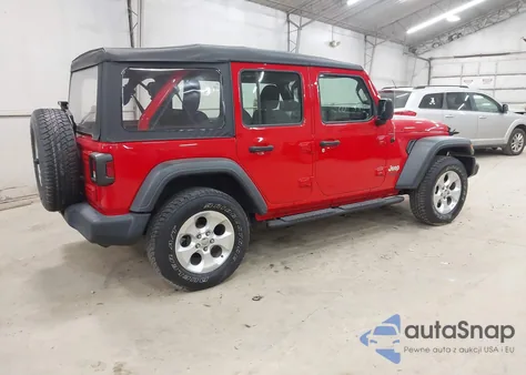2020 Jeep Wrangler Unlimited Sport 4X4 z USA, uszkodzony, nr VIN 1C4HJXDGXLW331315